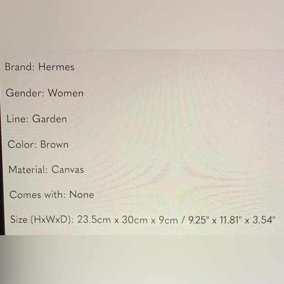 Hermes Fourre Tout PM handbag tote bag, silver hardware, unisex Brown, Pre Loved - Picture 9 of 9